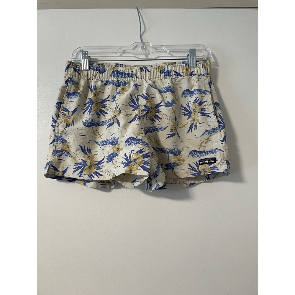 Patagonia Women's Barely Baggies Shorts Size Small Tropical Hawaiian  Print
